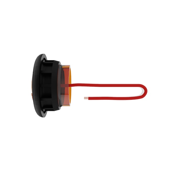 3/4 Round 1 LED Bullet Clearance Light - Amber